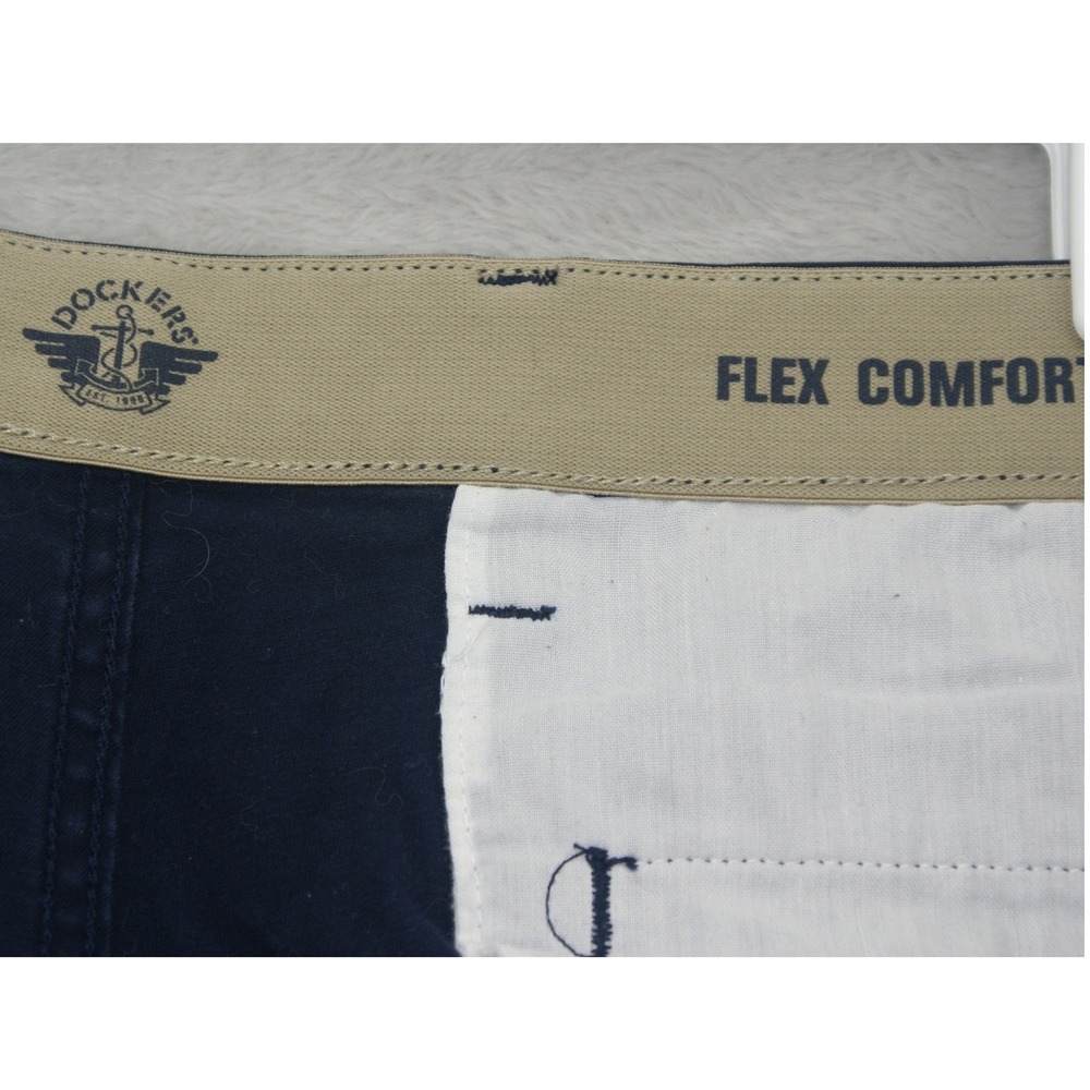 Dockers Mens Ultimate Chino Shorts Navy Blue Flat Front Size 38 69810-0006 - Picture 10 of 10